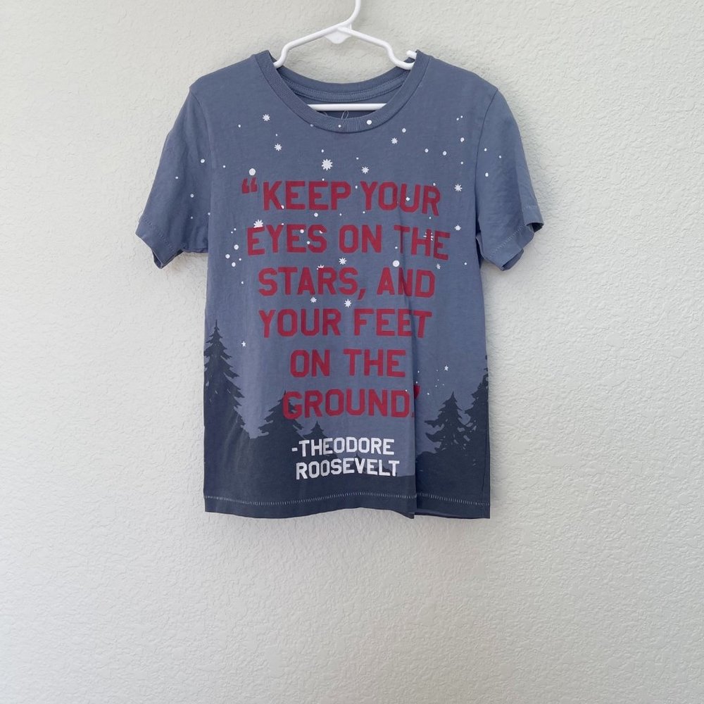 Peek Boys Gray Tee with Red Quote Print